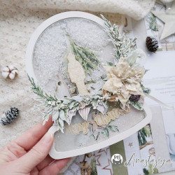 Piatek13 Light Chipboard DECO BASE SNOW GLOBE