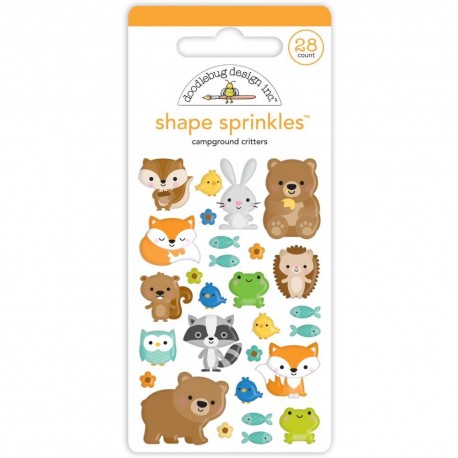 Doodlebug Design Campground Critters Shape Sprinkles