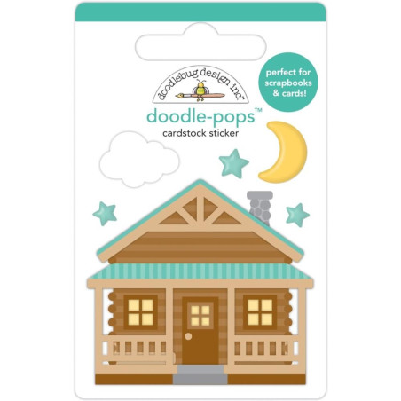 Doodlebug Design Doodle-Pops 3D Stickers Cabin Fever