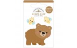 Doodlebug Design Doodle-Pops 3D Stickers Honey Bear