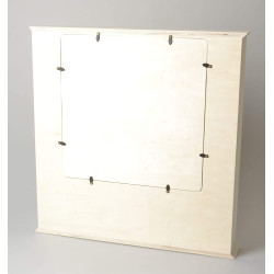 Calendario dell'Avvento in Legno con RIQUADRO 44x44x7cm
