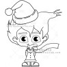 ABstudio Rubber stamp ID-1275 Winter BIBO