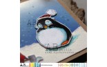 ABstudio Rubber Stamp ID-1260 Christmas Penguin 4