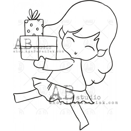 ABstudio Rubber Stamp ID-1255 Christmas Fairy 2