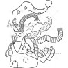 ABstudio Rubber Stamp ID-1253 Christmas Dwarf 4