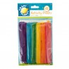 25 Stecche di legno JUMBO colorate