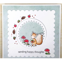 Nellie's Choice Clearstamp Forest Friends Just Wanna Say Hi
