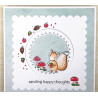Nellie's Choice Clearstamp Forest Friends Just Wanna Say Hi