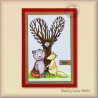 Nellie's Choice Clearstamp Forest Friends Just Wanna Say Hi