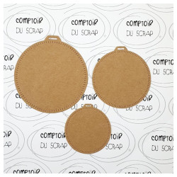 Fustella Comptoir du Scrap Tag Tonde