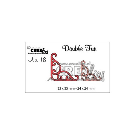 Crealies Double Fun no. 18 Corners