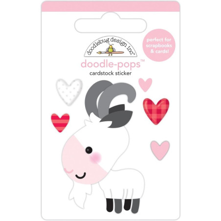Doodlebug Design Doodle-Pops 3D Stickers Baby Billygoat