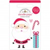 Doodlebug Design Doodle-Pops 3D Stickers Hello Santa