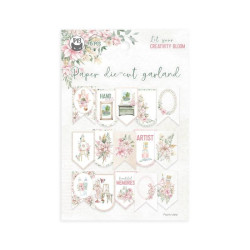 Piatek Die-Cut Garland LET YOUR CREATIVITY BLOOM 15pz