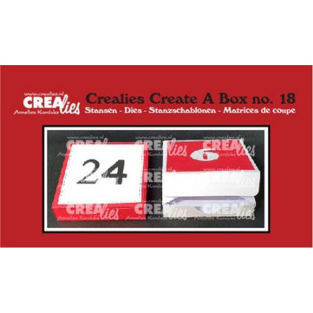 Crealies Create A Box no. 18 Advent Box 6cm with Numbers