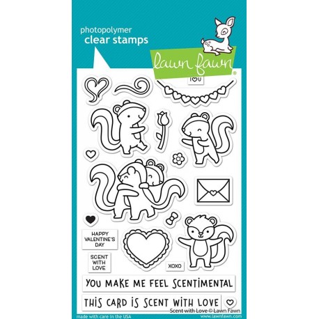 LAWN FAWN Scent With Love Clear Stamp