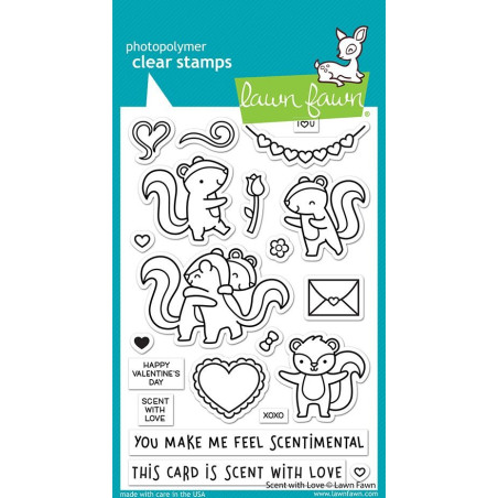 LAWN FAWN Scent With Love Clear Stamp