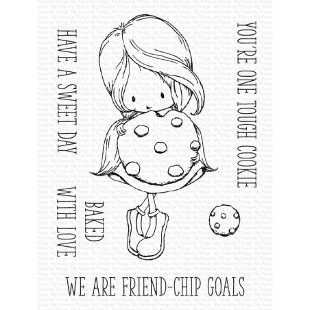 My Favorite Things Friend-Chip Goals Clear Stamps