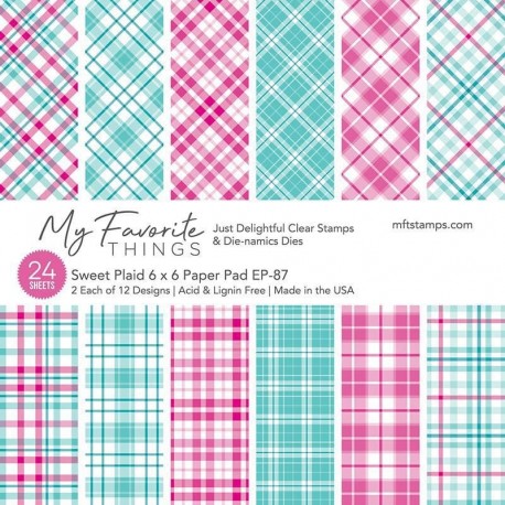 My Favorite Things Sweet Plaid Paper Pad 15x15cm