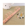 Binder Ring Mechanism 6 Anelli A5 Rosa