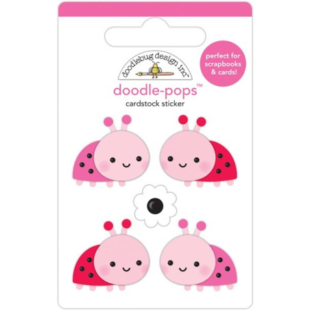 Doodlebug Design Hug Bugs Doodle-Pops 3D Stickers