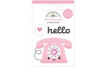 Doodlebug Design Hello Love Doodle-Pops 3D Stickers