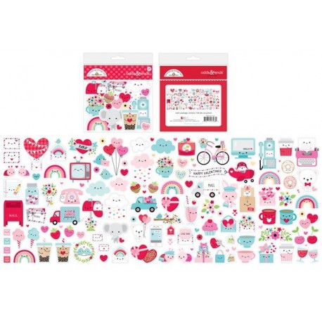 Doodlebug Design Lots Of Love Odds & Ends 136pz