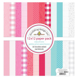 Doodlebug Design Lots Of Love Petite Print Paper Pack 30x30cm