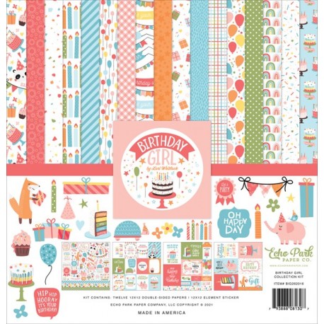 Echo Park Birthday Girl Collection Kit 30x30cm