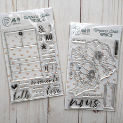 HA-PI Little Fox Grandes Pivoines Clear Stamp