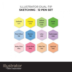 Spectrum Noir Illustrator Sketching 12pz