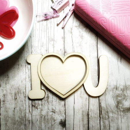 KReA I love you Shaker in Legno