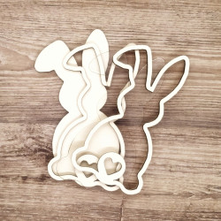 KReA Coniglietta Cuore di Pasqua Shaker in Legno