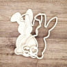 KReA Coniglietta Cuore di Pasqua Shaker in Legno