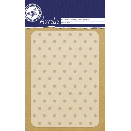 Aurelie Grunge Dots Background Embossing Folder