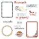 Piatek Ephemera Set FRAMES AND WORDS YOU CAN BE ANYTHING 12pcs