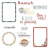 Piatek Ephemera Set FRAMES AND WORDS YOU CAN BE ANYTHING 12pcs