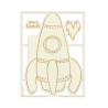 Piatek13 Light Chipboard ALBUM BASE ROCKET 07