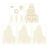Piatek13 Light Chipboard ALBUM BASE ROCKET 07