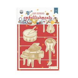 Piatek13 Light Chipboard Embellishments YOU CAN BE 06
