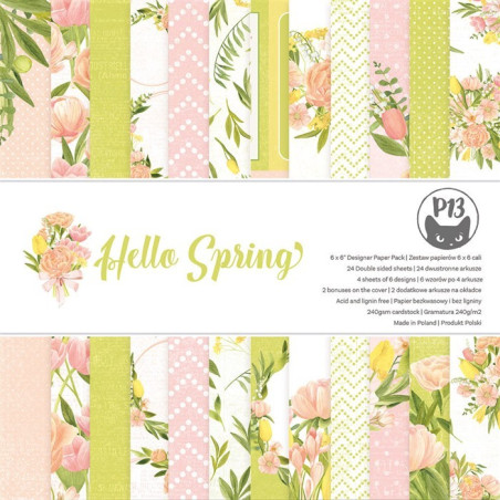 Piatek HELLO SPRING Paper Pad 15x15cm