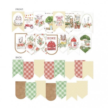 Piatek Die-Cut Garland FARM SWEET FARM 15pz