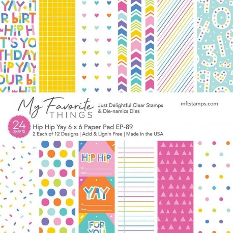 My Favorite Things Hip Hip Yay Paper Pad 15x15cm