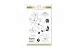 PaperNova Design Respiro Collection FLOWERS Clear Stamp