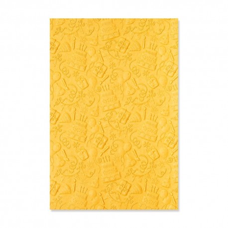 3-D Textured Impressions Embossing Folder - Celebrate 665402