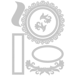 Thinlits Die Set 8pz - Flourish Frames 665803
