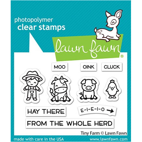 LAWN FAWN Tiny Farm Clear Stamp