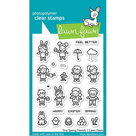 LAWN FAWN Tiny Spring Friends Clear Stamp