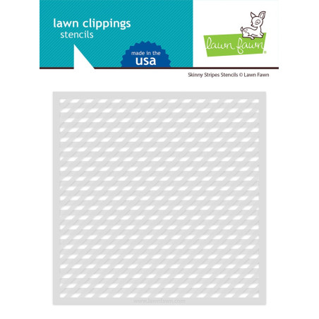 Lawn Fawn Skinny Stripes Stencil 2 pezzi