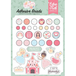 Echo Park Our Little Princess Adhesive Brads 25pz+8 Chipboard